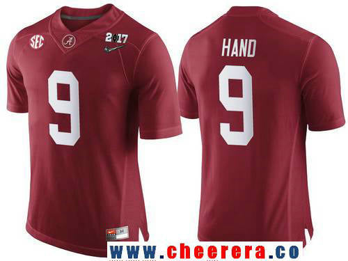 Da'Shawn Hand Alabama Crimson Tide red Limited jersey