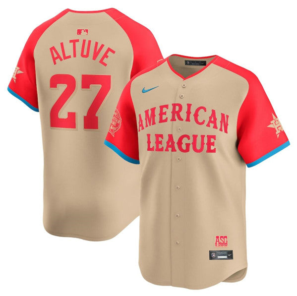 Jose Altuve American League All-Star cream All-Star jersey