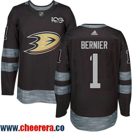 Jonathan Bernier Anaheim Ducks black jersey