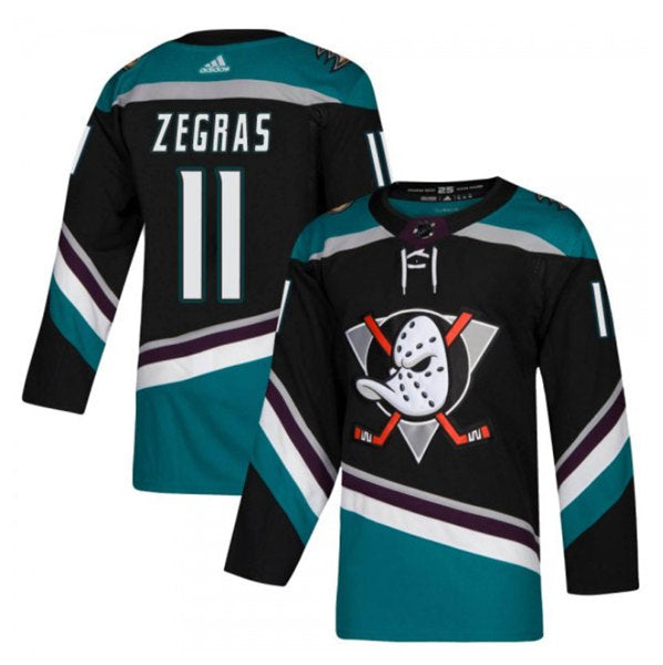 Trevor Zegras Anaheim Ducks black jersey