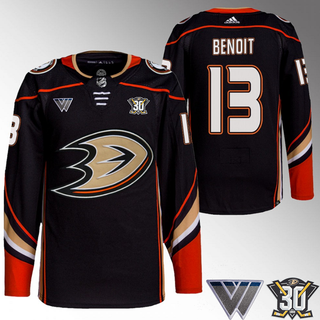 Simon Benoit Anaheim Ducks black jersey