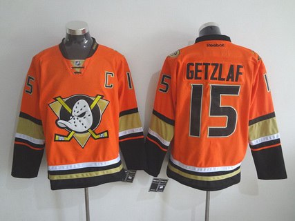 Ryan Getzlaf Reebok Anaheim Ducks orange Alternate jersey