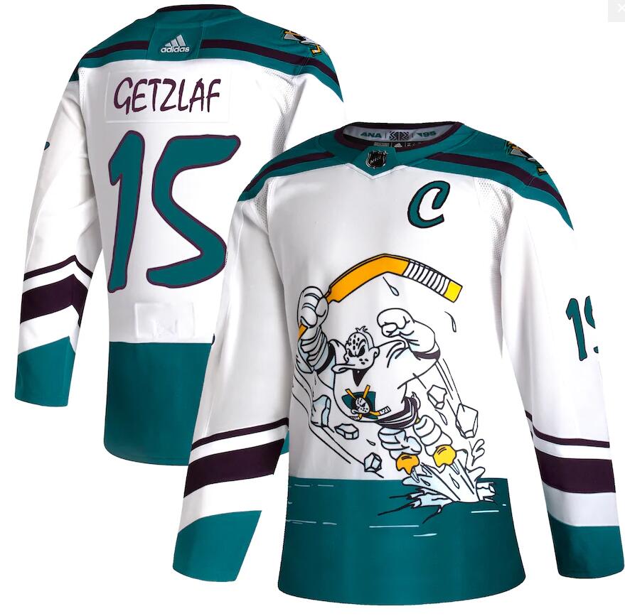 Ryan Getzlaf Anaheim Ducks white Reverse Retro jersey