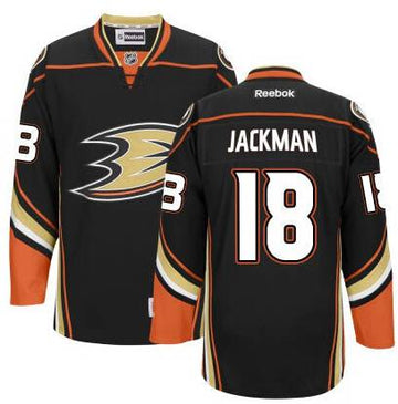 Tim Jackman Anaheim Ducks black Third jersey