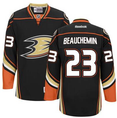Francois Beauchemin Anaheim Ducks black Third jersey