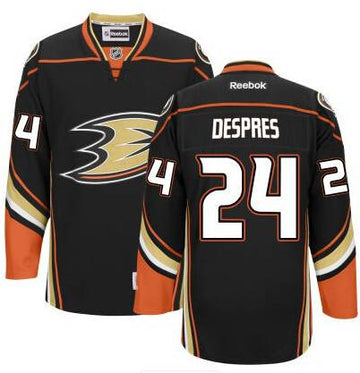 Simon Despres Anaheim Ducks black Third jersey