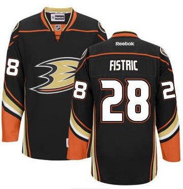 Mark Fistric Anaheim Ducks black Third jersey