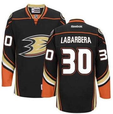 Jason LaBarbera Anaheim Ducks black Third jersey