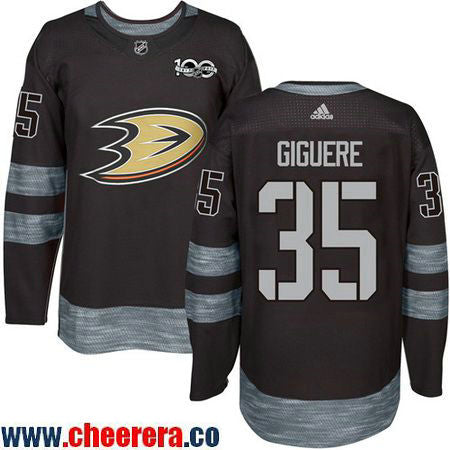 Jean-Sebastien Giguere Anaheim Ducks black jersey