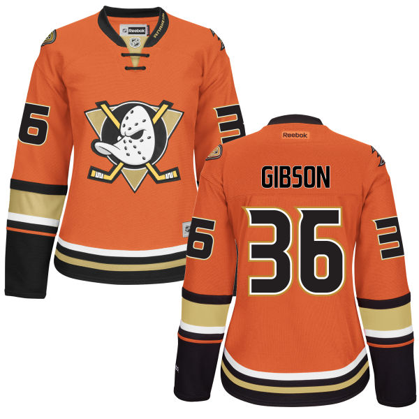 John Gibson Anaheim Ducks orange Alternate jersey