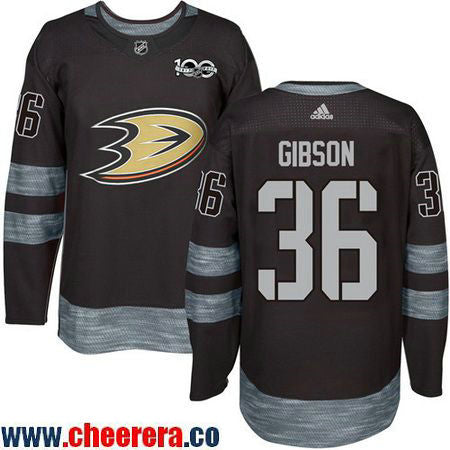 John Gibson Anaheim Ducks black jersey