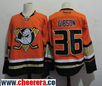 John Gibson Anaheim Ducks orange Alternate jersey