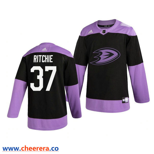 Nick Ritchie Anaheim Ducks black jersey