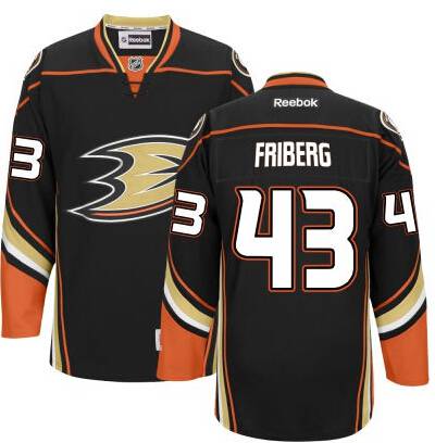 Max Friberg Anaheim Ducks black Third jersey