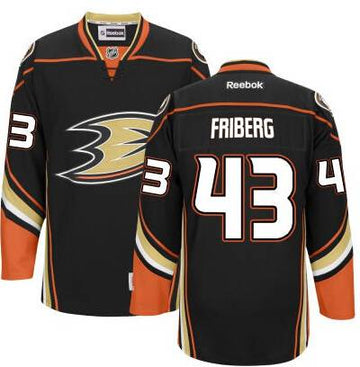 Max Friberg Anaheim Ducks black Third jersey