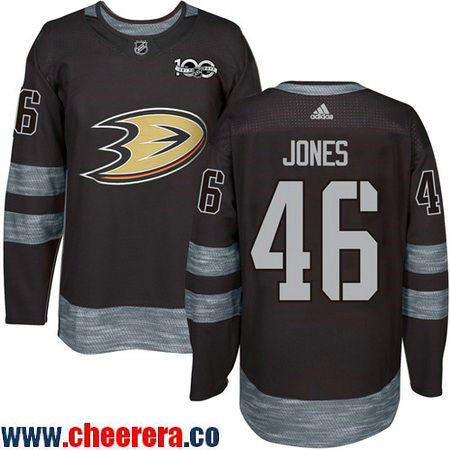 Max Jones Anaheim Ducks black jersey