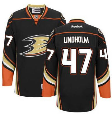 Hampus Lindholm Anaheim Ducks black Third jersey