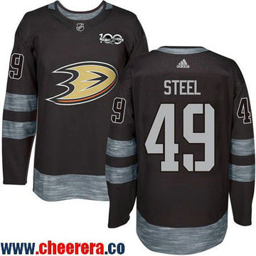 Sam Steel Anaheim Ducks black jersey