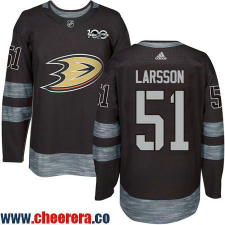 Jacob Larsson Anaheim Ducks black jersey