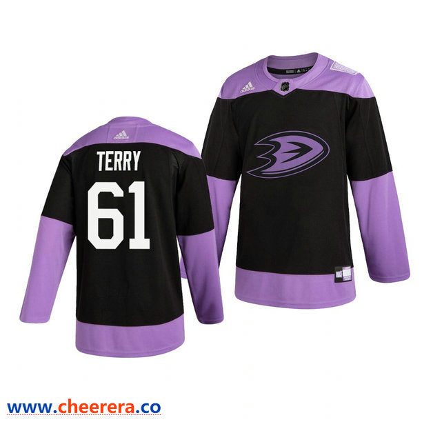 Troy Terry Anaheim Ducks black jersey