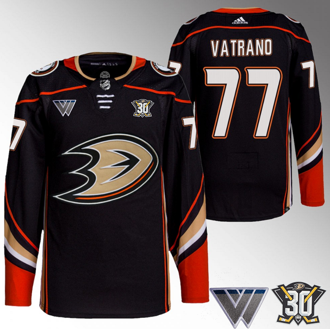 Frank Vatrano Anaheim Ducks black jersey