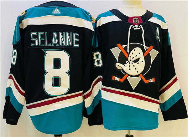 Teemu Selanne Anaheim Ducks black jersey