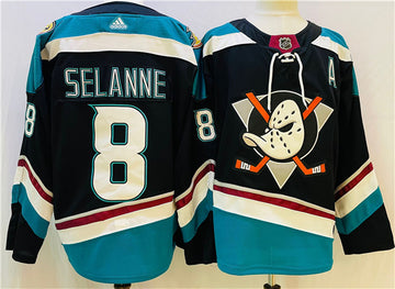 Teemu Selanne Anaheim Ducks black jersey