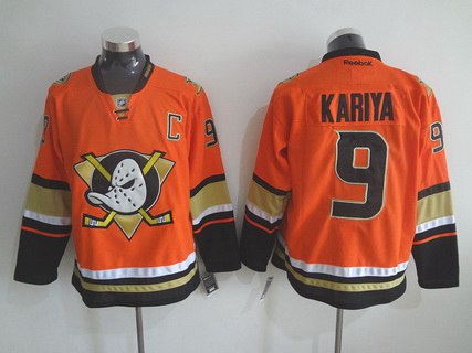 Paul Kariya Reebok Anaheim Ducks orange Alternate jersey
