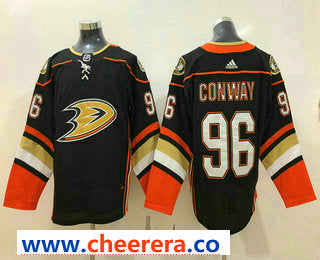 Charlie Conway Anaheim Ducks black jersey