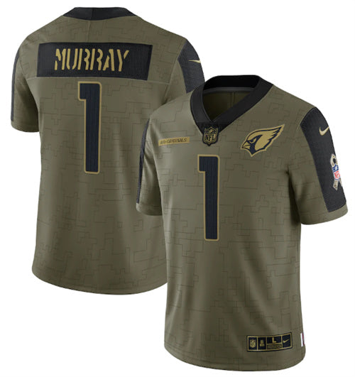 Kyler Murray Arizona Cardinals olive Salute To Service jersey