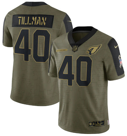 Pat Tillman Arizona Cardinals olive Salute To Service jersey