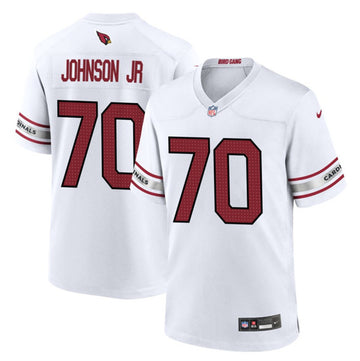 Paris Johnson Jr Arizona Cardinals white Game jersey