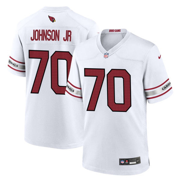 Paris Johnson Jr Arizona Cardinals white Game jersey