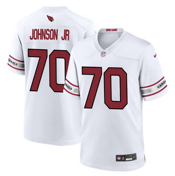 Paris Johnson Jr Arizona Cardinals white Game jersey