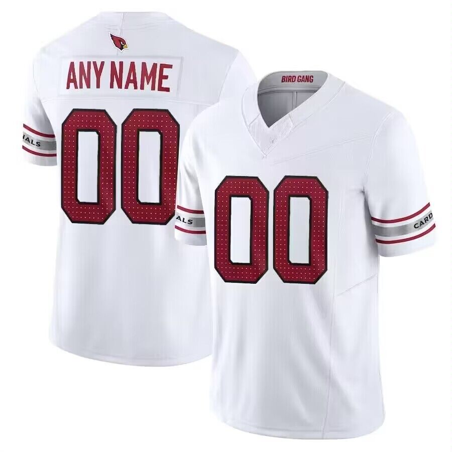 Custom Arizona Cardinals white Vapor jersey
