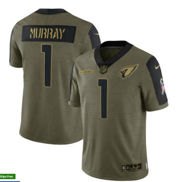 Kyler Murray Nike Arizona Cardinals olive Salute To Service jersey