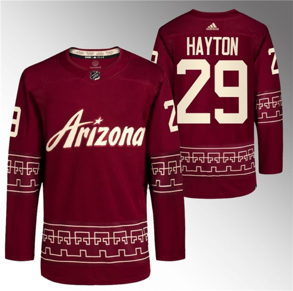Barrett Hayton Garnet Utah Mammoth Alternate jersey