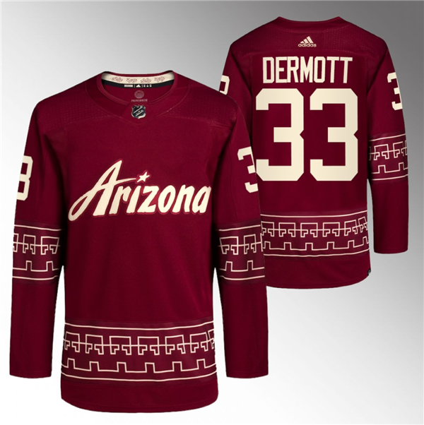 Travis Dermott Garnet Utah Mammoth Alternate jersey