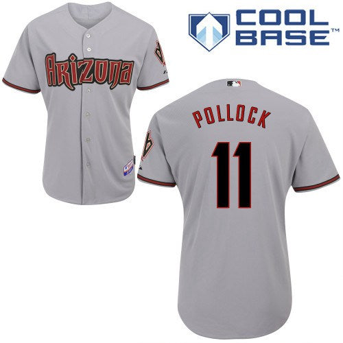 A. J. Pollock Arizona Diamondbacks gray Away jersey