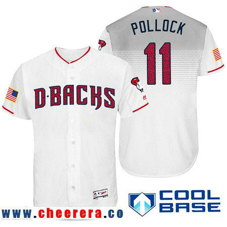 A.J. Pollock Arizona Diamondbacks white Fashion jersey