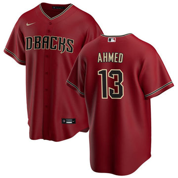 Nick Ahmed Arizona Diamondbacks red jersey