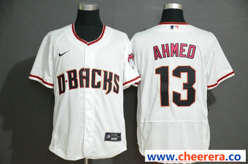 Nick Ahmed Arizona Diamondbacks white jersey