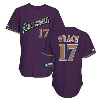 Mark Grace Arizona Diamondbacks purple Cooperstown jersey