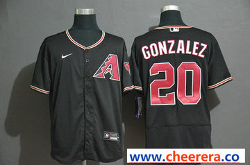 Luis Gonzalez Arizona Diamondbacks black jersey