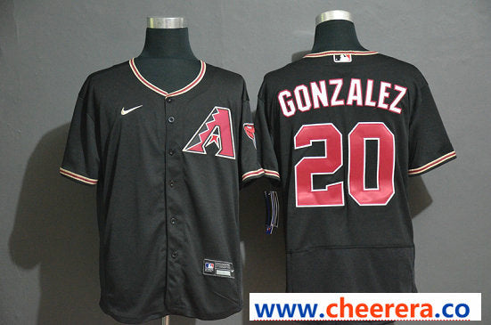Luis Gonzalez Arizona Diamondbacks black jersey