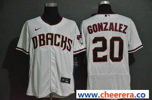 Luis Gonzalez Arizona Diamondbacks white jersey