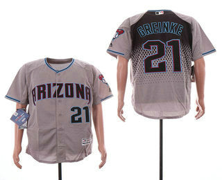 Zack Greinke Arizona Diamondbacks gray jersey