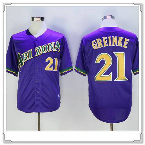 Zack Greinke Arizona Diamondbacks purple Throwback jersey