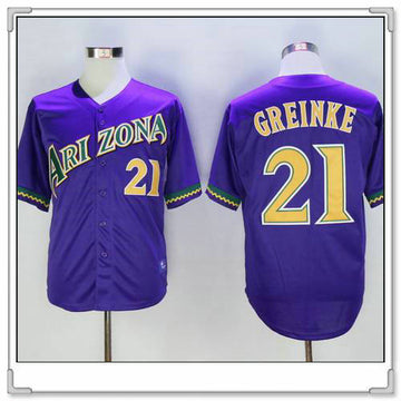 Zack Greinke Arizona Diamondbacks purple Throwback jersey