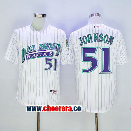 Randy Johnson Arizona Diamondbacks white Cooperstown jersey